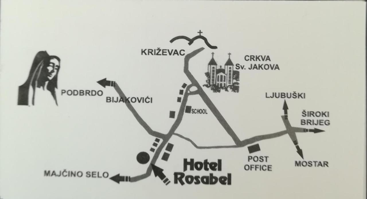 Hotel Rosabel Međugorje 外观 照片